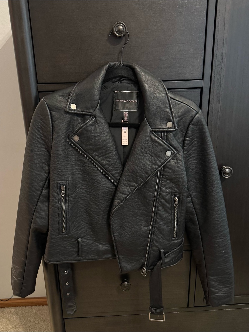 Victoria's Secret Black Faux Leather Jacket